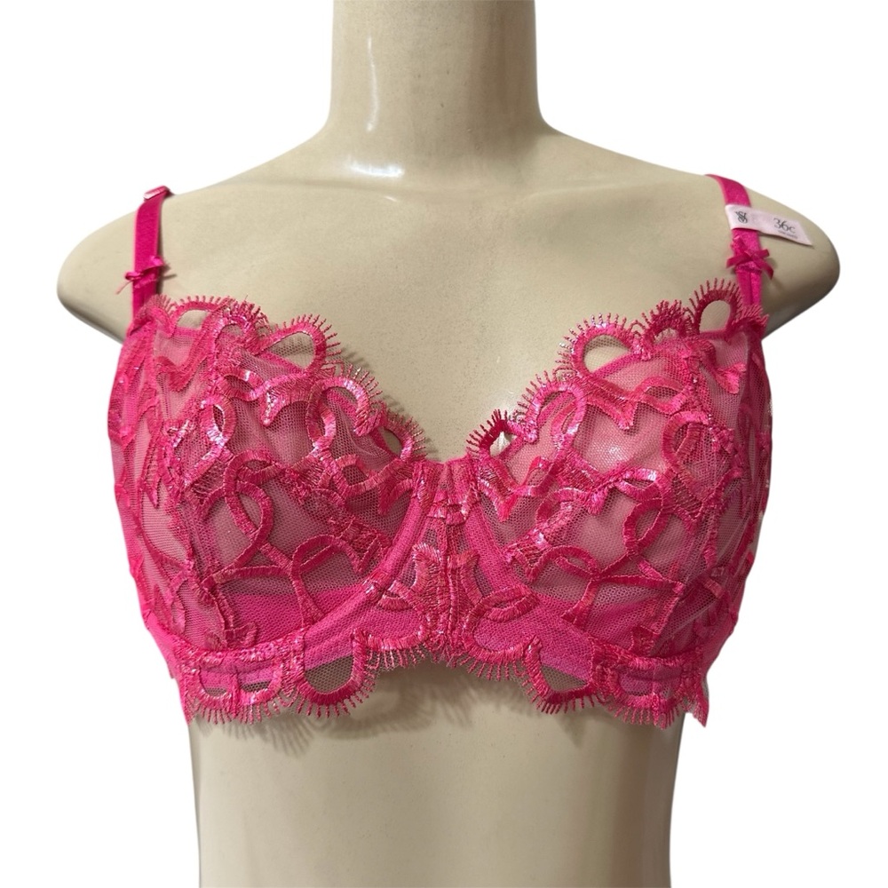 NWT Victoria's‎ Secret Dream Angels Push Up without Padding Lace Bra 36C